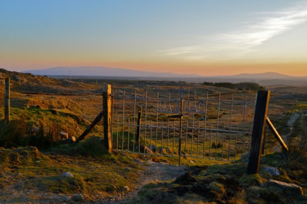 The gateway to St Patricks oratory at Maumeen